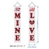 Bandera colgante para porche, decoración de fiesta de San Valentín transfronteriza, pancarta romántica para puerta, venta al por mayor