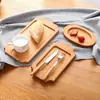 Bandeja Teppanyaki de Madera de Pino Personalizada, Base de Madera Aislante de Calor, Bandeja de Madera para Pizza, Plato para Bistec, Plato Occidental para Uso en Casa, Rectangular