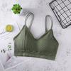 Sutiã Esportivo Bandeau de Duas Alças para Comércio Exterior Transfronteiriço com Bojos, Sutiã de Lingerie Preto para Meninas, Amazon Aliexpress