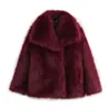 Moda europea y americana transfronteriza para mujer, popular en AliExpress, abrigo cálido versátil de cuero sintético para otoño e invierno, abrigo de principios de otoño para mujer con un toque de alta gama