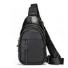 Bolso de Pecho de Cuero Genuino de Vaca Moda Masculina Bolso de Hombro Único Bolso Cruzado de Capa Superior de Cuero de Vaca Bolso de Cintura Mochila de Cuero Suave Bolso Casual para Hombre