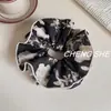 Nuevo Coletero de Alto Gama Estampado y Teñido para Mujer, Accesorio para el Cabello Grande Versátil, Banda para el Cabello Estilo Chino