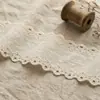 217715 Barra de Renda Bordada DIY Decoração de Barra de Saia de Algodão Barra de Saia Lavada Tecido para Vestuário Atacado