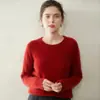 Suéter de Cachemira Suave y Cómodo de Otoño/Invierno para Mujer, Jersey de Cuello Redondo, Suéter de Punto con Trenzas, Suéter Grueso de Manga Larga, Capa Base Interior