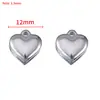 Colgante de Acero Inoxidable Chapado Eléctricamente en Oro de 18K Corazón Casa de Bolsillo Elemento Marino Material para Pulsera Collar Pendientes DIY