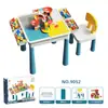 Mesa de Blocos de Construção Infantil Mesa de Jogo Multifuncional Mesa de Brinquedo de Montagem de Partículas Grandes e Pequenas Mesa Educacional de Aprendizagem Atacado Transfronteiriço