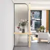 Vidro Artístico Chinês de Luxo Moderno Porta de Entrada Divisória de Entrada Sala de Estar Vidro Temperado Fosco Quarto Banheiro Transmissão de Luz