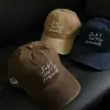 Gorra de Béisbol Bordada con Letras Estilo Luo Yuxiao para Mujer, Gorra Nueva Primavera 2026 de Copa Suave y Visera Curva para Hombre, Hace que la Cara Parezca Más Pequeña