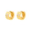 Aretes Loftily Nicho Estilo Ins Aretes de Corazón de Durazno Joyería DIY Lujo Accesible Aretes de Acero de Titanio Chapados en Oro
