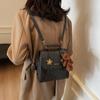 Bolso Pequeño Retro de Cuero con Cera para Mujer 2026 Otoño e Invierno Nuevo Bolso Cruzado Texturizado Mochila para Viajero Estudiante Mochila