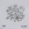 Arte de uñas circonita mini diamante corte rosa base chapada Super Flash cuadrado plano gota de agua ojo de caballo forma de corazón diamante accesorios para uñas