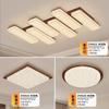 Luz Principal de Sala de Estar 2025 Nuevo Estilo Sala de Estar Gama Alta Simple Moderna Dormitorio Atmosférico Elegante Madera Madera Contrachapada Estudio Luz de Techo