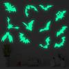 YG501 Comércio Exterior Halloween Luminous Bat Adesivos de Parede Sala de Estar Quarto Parede Autoadesivo Férias Creative Luminous Stickers