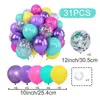 Amazon Venta al por mayor transfronteriza Juego de globos de 10 pulgadas Globo de lentejuelas Decoración de fiesta Globos coloridos para fiestas