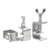 Braçadeira de Tigre de Aço Inoxidável 304 Braçadeira de Tubo em Forma de U em Forma de C Braçadeira Fixa Quadrada para Tubo de Aço Braçadeira com Anel de Levantamento Apertada à Mão