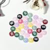Celebridad de Internet M bean accesorios para manicura color mixto mini letras Accesorios de resina de Frijol de Chocolate Decoración de uñas DIY