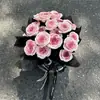 Presente de Dia dos Namorados Buquê de Flores Eternas Rosa Flor de Sabão Artificial Flor de Ameixa Artificial Buquê de Presente de Aniversário