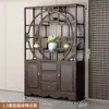 Gabinete multi-tesoro de madera maciza, partición de estilo chino, estante de exhibición de té antiguo de estilo chino nuevo, gabinete de entrada estilo Zen para sala de estar