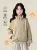 Tutu Elefantito Ropa Infantil Chaqueta Forrada de Polar para Niñas 2026 Otoño/Invierno Nuevo Estilo Camiseta Gruesa de Algodón Puro para Niños Pequeños y Grandes