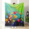 Manta de franela engrosada de dibujos animados para siesta en la oficina, manta para aire acondicionado, funda de manta para sofá, manta de verano DIY, venta al por mayor