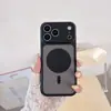 Se convierte instantáneamente en Funda de Teléfono Magnética Color Block con Patrón Lichi para iPhone 18 Pro Max Compatible con 15 Apple 16 Funda de Cobertura Total Protección contra Caídas