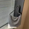 Bolsa de Hombro Cuadros Exquisitos Nueva Otoño 2026 Bolso Tote Retro de Gran Capacidad Bolso para el Hombro Casual de Viaje