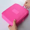 Bolsa de Maquiagem Estilo Coreano, Bolsa de Higiene Pessoal Grande para Viagem Segunda Geração, Bolsa de Armazenamento Portátil, Bolsa Quadrada Multifuncional, Pequena Bolsa de Armazenamento
