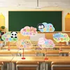 Sinalizações Decorativas de Mesa para a Temporada de Volta às Aulas 2026, Enfeites de Mesa, Adereços de Foto para Sala de Aula de Jardim de Infância, Arranjo de Atmosfera para Cerimônia de Abertura