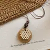 Collar colgante bohemio vintage de ratán para mujer, nueva cadena para la clavícula de diseño nicho estilo chino, accesorio largo versátil