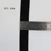 Banda Elástica Engrosada al por Mayor, Banda Elástica Ancha Suave para Cintura, Tela Cepillada de Nylon Doble Cara Negra y Blanca de 1-8 cm, en Stock