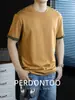 Camiseta de Manga Corta de Algodón de Peso Pesado de Secado Rápido para Hombre 2026 Nuevo Estilo Personalizada Bloques de Color Marca de Moda Verano Fresca Manga Media Corte Holgado
