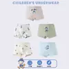 Calzoncillos tipo bóxer de algodón puro para niños con estampados de dibujos animados, Shorts para edades de 3 a 12 años, Ropa interior sin apretar, Venta al por mayor de fábrica