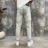 2025 Primavera e Verão Novo Jeans Azul Claro de Alta Qualidade Calças Casuais Soltas e Versáteis da Moda de Verão Masculina