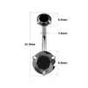 Venta Caliente Transfronteriza Moda Acero Inoxidable Redondo Clavo de Ombligo Anillo de Ombligo Circonita Tres Garras Perforación Joyería Corporal Fabricante