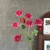 Flores de Simulación 8 Cabezas Peonía Mariposa Boda Flores Artificiales de Seda de Alta Gama Adornos Terminados Decoración de Sala de Estar Flores Falsas Venta al por Mayor