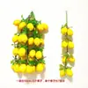 Frutas y Verduras de Simulación Manzana Falsa Limón Plátano Cuerda para Colgar Decoración de Granja Restaurante Tienda de Frutas Jardín de Infantes Adorno Colgante