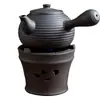 Estufa de alcohol de arena púrpura creativa estufa para preparar té tetera viaje al aire libre juego de té kung fu infusor de té lámpara de alcohol calentador de té