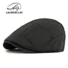Nuevos Sombreros de Otoño e Invierno para Hombres, Boinas Retro Británicas, Gorras de Pico Cálidas Acolchadas de Algodón, Sombreros Cálidos para Mujeres, Modernos