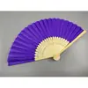 Precio: Abanico de Tela Multicolor Color Puro de 21 cm, Hueso de Bambú Tela de Seda, Invitación de Regalo de Boda, Abanico Beige
