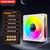 Ventilador de Caja Coolmoon Moon Chaser para Computadora de 12cm Control de Temperatura Silencioso Argb Aura Sync Ventilador de Refrigeración para Radiador