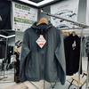 Chaqueta Abrigo Ligero Resistente a los Arañazos Resistente al Desgaste Repelente al Agua para Hombre Forro de Malla Exterior de Doble Capa Cortavientos con Capucha de Nailon