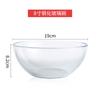 Cuenco de vidrio transparente grande para horno microondas, especial, resistente al calor, para uso doméstico, cuenco para batir huevos a prueba de explosiones y cuenco para comer a altas temperaturas.