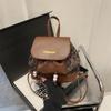 Bolsa Feminina 2025 Nova Vintage Grande Capacidade Mochila Moda Casual Outono Oncinha Bolsa de Ombro Bolsa de Mão