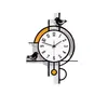Reloj de Pared Digital de Arte Creativo de Moda de Pájaro Nórdico Reloj Acrílico Silencioso Reloj para Sala de Estar Dormitorio del Hogar