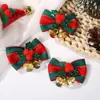 Nuevo lazo pequeño navideño creativo con colgante de campana Atmósfera navideña Decoraciones Adornos para árbol de Navidad