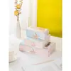 Caixa de Janela Desenho Animado Mochi de Neve 2/4/6 Peças Caixa de Bolo da Lua Embalagem de Biscoitos Qing Tuan Caixa de Presente