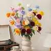 Flores de lilás artificiais para casamentos, arranjos florais artesanais de alta qualidade, decoração de salão de casamento, parede de flores DIY e arranjos florais de chão