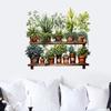 Maceta de planta verde dormitorio sala de estar entrada hogar pared de fondo pegatina autoadhesiva transfronteriza AliExpress generación pelo