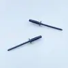 Clavo remache de cabeza redonda de aluminio tipo linterna 4*14*8 todo aluminio remache de linterna núcleo de tracción remache de pintura negra