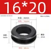 Protetor de mola de borracha fosca dupla face estilo europeu, silicone preto, saída de fio passante, furo passante, capa protetora anti-corte para varal